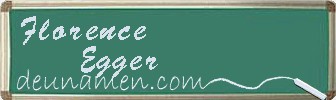 Florence Egger Visitenkarte